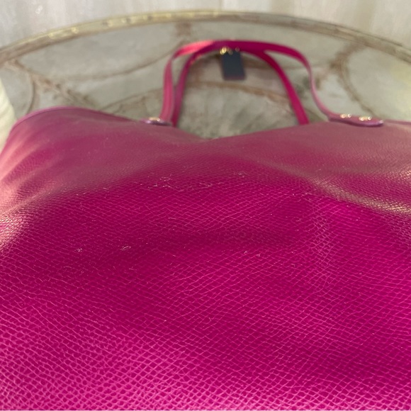 COACH CITY TOTE IN CROSSGRAIN LEATHER F35355 IM/CRANBERRY - Picture 10 of 12